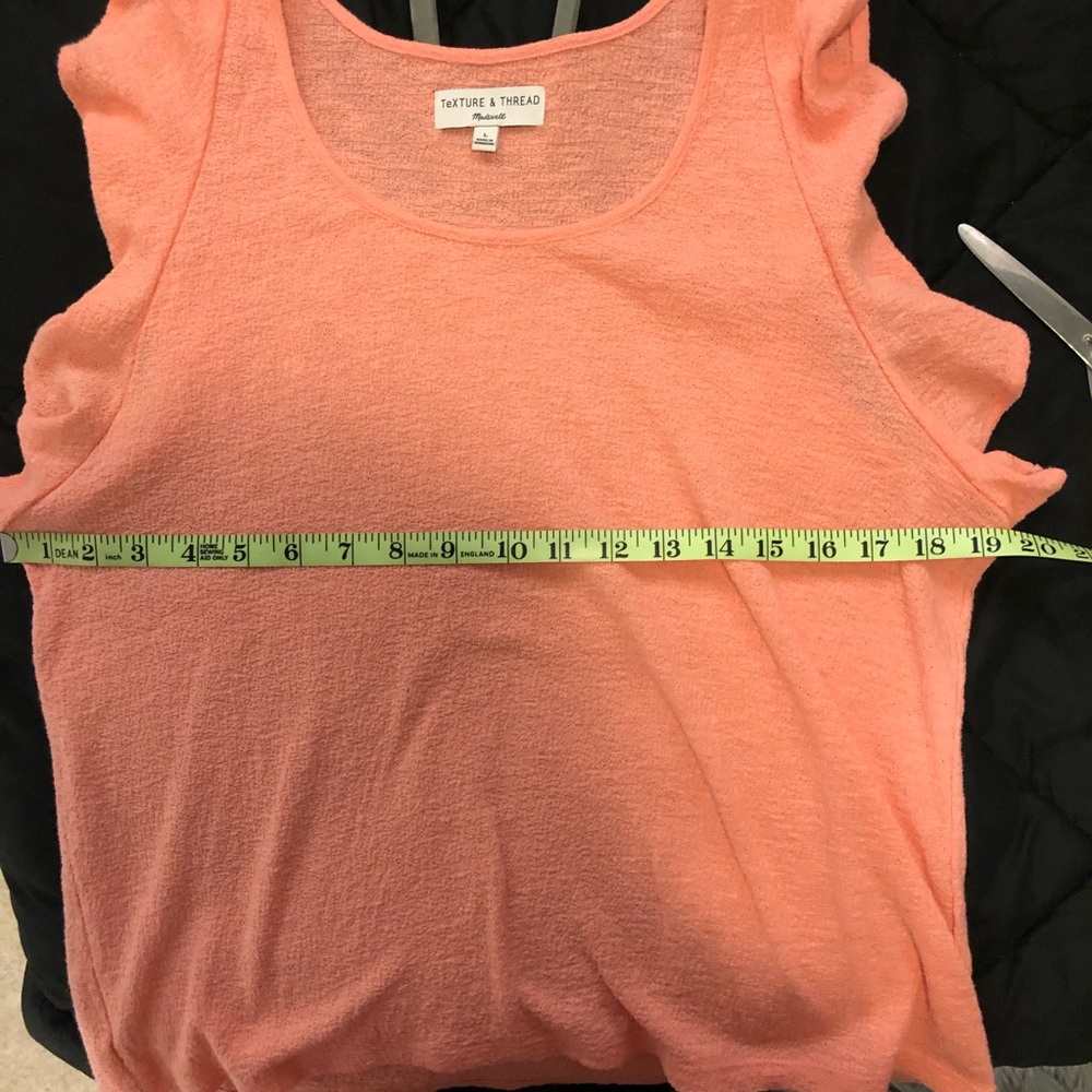 Madewell Texture & Thread Ruffle Sleeve Tank Top - Picture 6 of 7